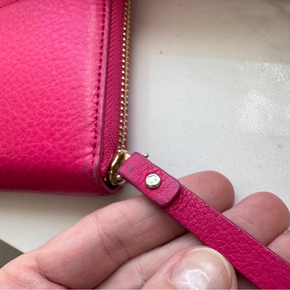 Kate Spade Pink Lacey Zip Around Large Wallet - Picture 4 of 10